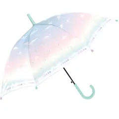 ☆ シャボンカラーMLT ☆ キッズアンブレラ 55cm ジャンプ傘 傘 子供用 55 長傘 キッズ ジャンプ傘 ワンタッチ おしゃれ シンプル 子供 55cm 傘 ジャンプ 置き傘 小学校 小学生 通学 登校 雨傘 雨具 crux クラックス