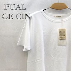 未使用 PUAL CE CIN ピュアルセシン 袖フレアTシャツ Tシャツ F ホワイト レディース