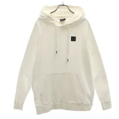 UNDER ARMOUR アンダーアーマー 長袖 パーカー XL ホワイト 裏起毛 メンズ 古着