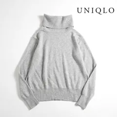 676t*美品 ユニクロ UNIQLO カシミヤ100% タートルネックセーター