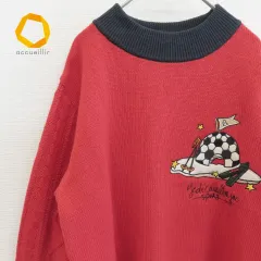 Charles de Castelbajac カステルバジャック ニット セーター 刺繍 w842041i