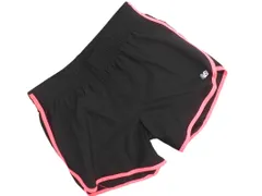 New Balance ニューバランス パイピング ショート パンツ sizeS/黒 ■◆ レディース