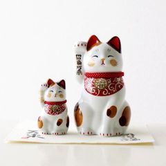 豪德寺 招き猫 置物 2体セット ペア - メルカリ