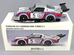 【中古】ミニカー 1/18 PORSCHE 911 CARREEA RSR TURBO 2.1 BRAND HATCH 1974 DUNLOP #5(シルバー×レッド×ブルー) 「MILLENNIUM」 [87474]