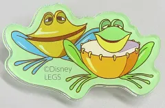 【中古】バッジ・ピンズ カエル 「ディズニー 不思議の国のアリス with strange animals OH MY CAFE アクリルバッジ」