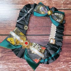 トレカケース 痛ロゼット 硬質ケースデコ 黒 和柄 刀 トレカケースデコ