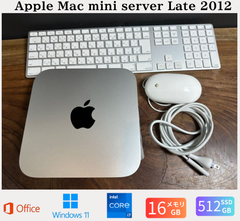 「美品」Apple Mac mini server(Late 2012)/CPUi7 2.6ghz/16GB/新品SSD512GB+HDD1TB/Office2021/Windows11/CJ497