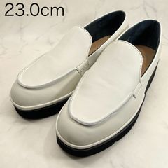 【新品 訳あり】ディッシー　厚底モカシューズ　23.0㎝　アイボリー