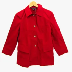 バナナリパブリック カバーオール ジャケット ブルゾン コットン100% アウター 赤 レディース Sサイズ レッド Banana Republic 【中古】のサムネイル