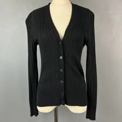 LAUREN RALPH LAUREN Cable Sweater Cardigan Black ローレン ラルフローレン ケーブルニット カーディガン ブラック 黒 レディース