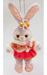 【中古】ぬいぐるみ ステラ・ルー(カラー・オブ・クリスマス) ぬいぐるみバッジ 「ダッフィーのクリスマス2017」 東京ディズニーシー限定