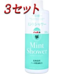 【3セット】 冷感 ミントシャワー 北海道産ハッカ精油配合 詰替用 300mL 【pto】
