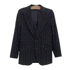 極美品✨XL相当 ドルチェ&ガッバーナ ジャケット カシミヤ ペイズリー 総柄 ドルチェ＆ガッバーナ ペイズリー柄 ベロア テーラード