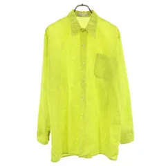 ヴィンテージ 70s 総柄 長袖 シャツ イエロー VINTAGE メンズ 【中古】  【230906】