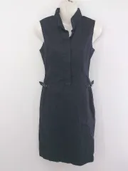 ◇ INED イネド ノースリーブ 膝丈 ワンピース サイズ9 ネイビー レディース P  【中古】 【1209060010632】のサムネイル