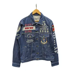 AVIREX TYPE BLUEピンナップガールプリントデニムジャケットGジャン 2025年最新】AVIREX メンズ Gジャン・デニムジャケットの人気