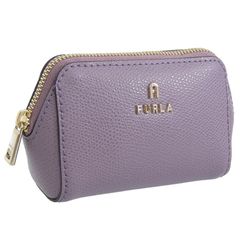 フルラ 小物 レディース ポーチ アウトレット レザー パープル CAMELIA COSMETIC CASE S WE00450ARE0002493S FURLA