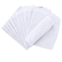 【人気商品】102匁 34×38cm コットン100% 12枚セット ホワイト ハンドタオル 業務用