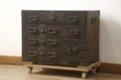 【美品】仙台箪笥 小引き出し アンティーク 希少 伝統 職人 昭和レトロ 美品】仙台箪笥 小引き出し アンティーク 希少 伝統 職人 昭和レトロ