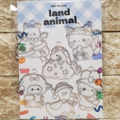 6個セット アートプレート 【陸の生き物】 サンキャッチャー プレート