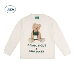 【新品】【オフホワイト】gelato pique STARBUCKS　パウダーベアジャガードプルオーバー オフホワイト ジェラートピケ スターバックス