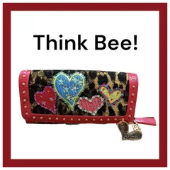 Think Bee!☆未使用品 長財布 ヒョウ柄 袋付 人気 ラウンドファスナー 楽天市場】シンクビー 財布 レオハーツドリームス L字ファスナー