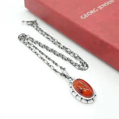 ◇ジョージジェンセン◇ 1995年 イヤー ネックレス コハク 琥珀 アンバー 2025年最新】georg jensen 琥珀の人気アイテム - メルカリ