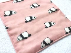 【ハンカチ】のんびりパンダ　キッズ　贈り物