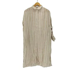 ナノユニバース NANO universe ヨーロピアンフラックス(R) リネンオーバーシャツ 長袖 レディース JPN：36 