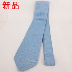 【新品】ハンティング ワールド ネクタイ プリント シルク 幾何学模様 ブルー