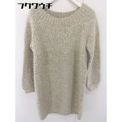 ◇ Torrazzo Donna トラッゾドンナ 長袖 ミニ ニット ワンピース ベージュ レディース  【中古】 【1111240007168】