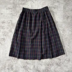 美品 バーバリー ホースロゴ刺繍 ベルト付き メガチェック ウール