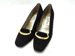 ✨NINA RICCI 黒 スエード ポインテッドトゥ 22.5cm - メルカリ