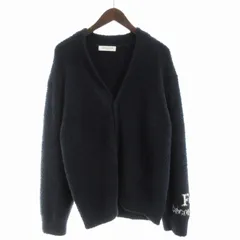 ジェラートピケオム GELATO PIQUE HOMME タグ付き 22AW ベビモコ モチーフJQDカーディガン ニット ルームウェア 長袖 M 紺 ネイビー PMNT225988 /RO