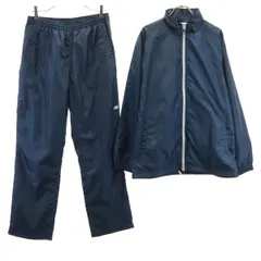 NEW BALANCE ニューバランス トレーニング ウインドブレーカー 上下 セットアップ M ネイビー 裏トリコット メンズ 古着