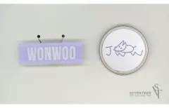 【中古】バッジ・ピンズ ウォヌ ネーム＆ワッペンバッジ2個セット 「SEVENTEEN 2020 JAPAN DOME TOUR ＜SVT＞」