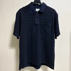UNIQLO(ユニクロ) x ENGINEERED GARMENTS(エンジニアードガーメンツ) ガーメント 再建 コンセプト pk ポロTシャツ ／ ネイビー M