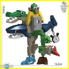 Tung Tung Tung Sahur 툰툰툰 사푸르 레고 호환 블록 장난감 교육 장난감 크리스마스 아이 선물 LEGO 선물 Itarian Brainrot 이탈리아 브레인 밈 밈 tslb040