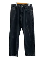 WRANGLER (ラングラー) 97601CB ブラックデニム ジーンズ パンツ ボトム 古着 90s 00s リラックスフィット 32×30 黒 メンズ/004