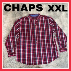 CHAPS チャップス　ラルフローレン　シャツ　チェックシャツ　ボタンシャツ　ボタンダウンシャツ　長袖　メンズ　XXL 2XL 3L