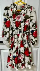 薔薇 パターン サマーワンピース