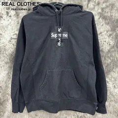 Supreme/シュプリーム【20AW】Cross Box Logo Hooded Sweatshirt/クロス ボックス ロゴ フーデッド パーカー/ブラック/M