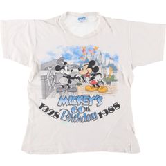 ミッキーマウス 60周年記念 Tシャツ 1988 青タグ 80sヴィンテージ