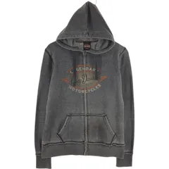 古着 ハーレーダビッドソン Harley-Davidson スウェットフルジップパーカー レディースL相当/eaa541468