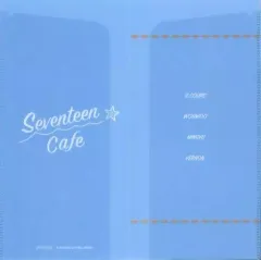 【中古】収納・携帯用アイテム SEVENTEEN(ブルー) チケットケース 「SEVENTEEN CAFE 2023 ～BEACH VACATION～」 事前予約者限定カフェご利用特典