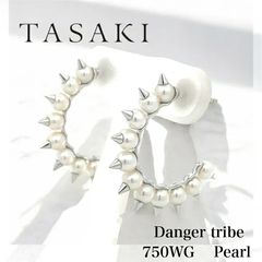 【中古特価】 TASAKI タサキ デインジャートライブ ピアス 淡水パール4mmUP 750 WG 5.6ｇ