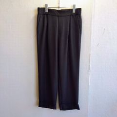 ジャーナルスタンダード JOURNAL STANDARD ワイド パンツ スラックス 無地 シンプル ブラック 黒 プレスタック  ロールアップ ビジネス カジュアル 上品  日本製 大きめ