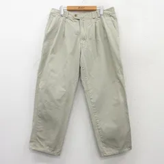 W36/古着 ビューグルボーイ パンツ メンズ 00s コットン ベージュ カーキ 25may21 中古 ボトムス ロング