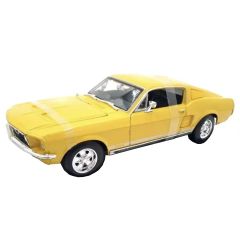Maisto (マイスト) 1967 Ford Mustang GTA Fastback 1/18 イエロー レア品 フォード マスタング ファストバック ミニカー