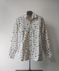 未使用品 Leinani(レイナニ)ボタンダウン長袖アロハシャツ - メルカリ